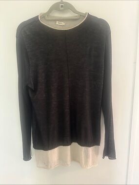 Filippa K, Tencel-wool, layered, semi-transparent, long-sleeve